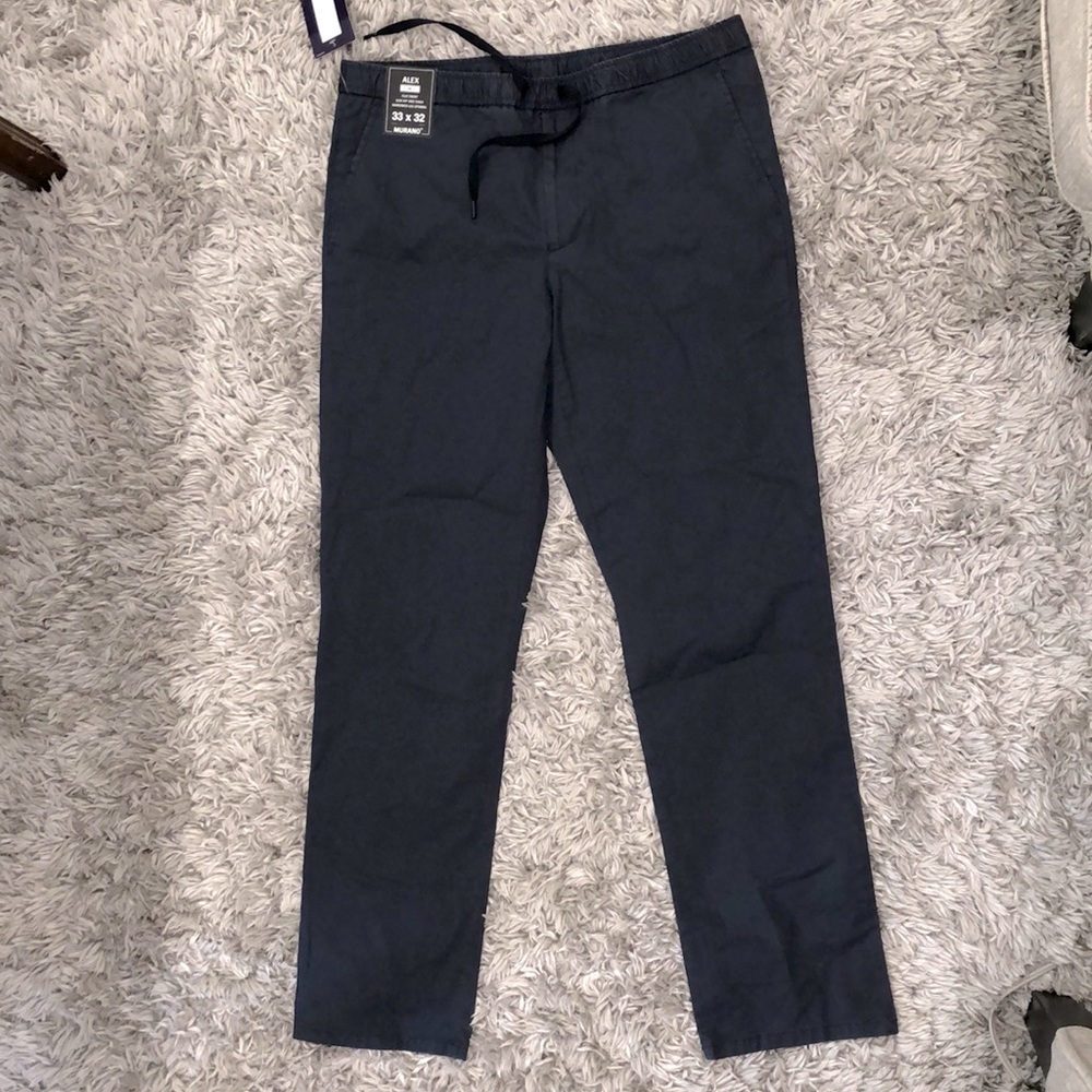Murano Alex Dress Pants Mens Size 33x32 navy blue